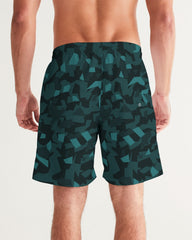 AV Teal Camo Men's Swim Trunk