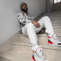 AV White Camo Crewneck