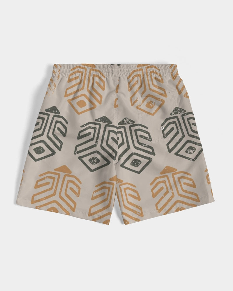 Men's Tribal Marks Swim Trunks — bold all-over print by AmbiVirile, view 7