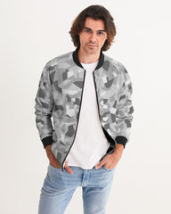 AV White Camo Men's Bomber Jacket