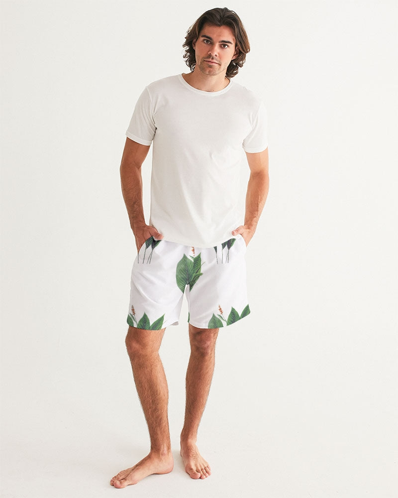 Men's Leaves R Us Swim Trunks — bold all-over print by AmbiVirile, view 5