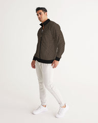 brown weave Men's Track Jacket