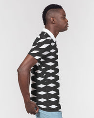Night Diamonds Men's Slim Fit Short Sleeve Polo