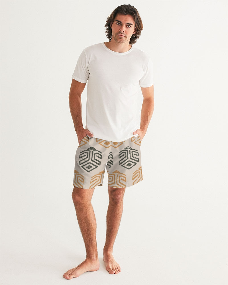 Men's Tribal Marks Swim Trunks — bold all-over print by AmbiVirile, view 5