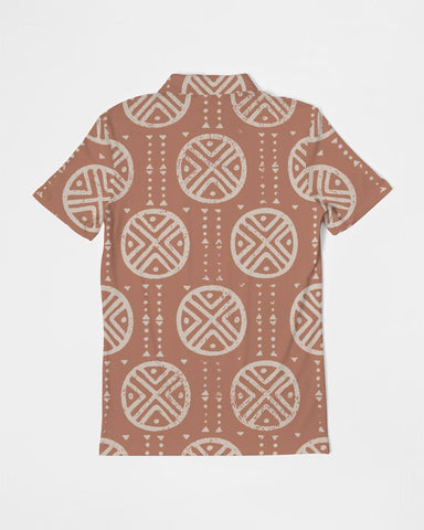 Tribal Spheres Men's Slim Fit Short Sleeve Polo