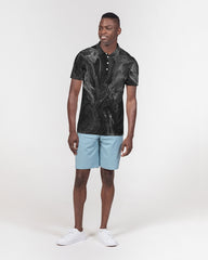 Black Wave Men's Slim Fit Short Sleeve Polo