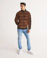 Tribe Love Men's Stripe-Sleeve Track Jacket