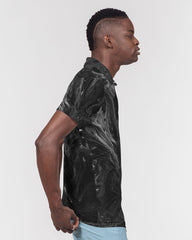 Black Wave Men's Slim Fit Short Sleeve Polo