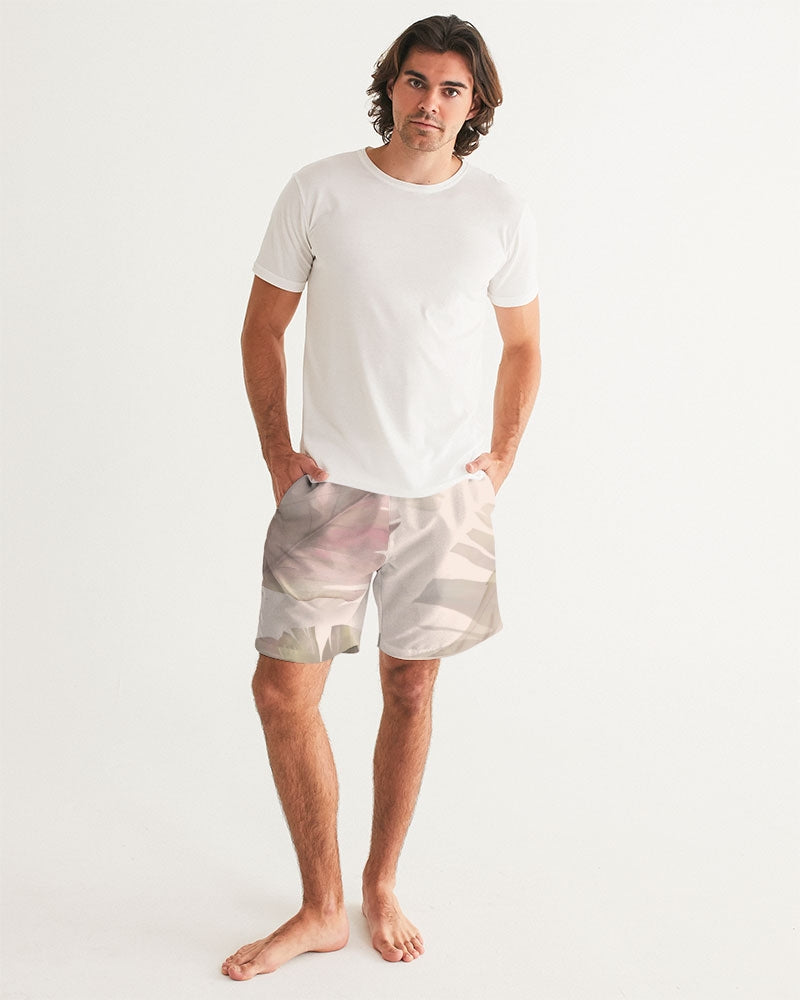 Men's Blushing Leaves Swim Trunks — bold all-over print by AmbiVirile, view 5
