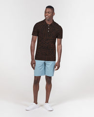 African Strength Men's Slim Fit Short Sleeve Polo