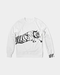 Tiger Black Men's Classic French Terry Crewneck Pullover