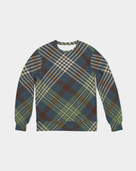 Winter Plaid Men's Classic French Terry Crewneck Pullover
