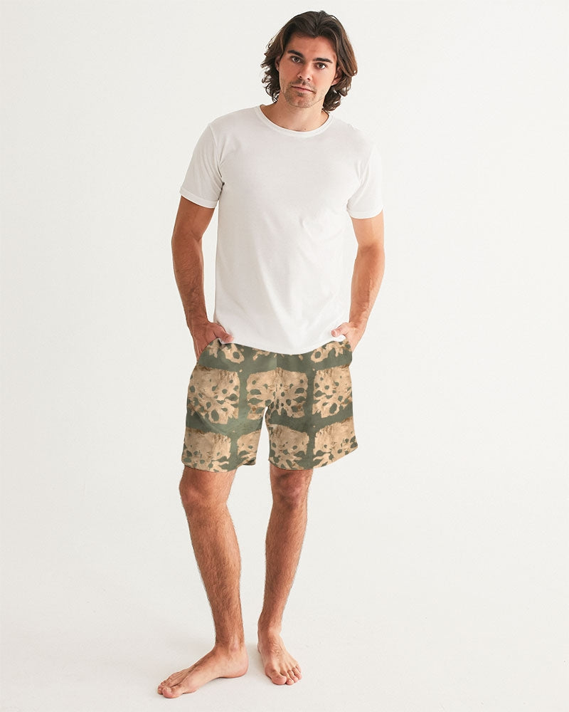 Men's Crocodile Sense Swim Trunks — bold all-over print by AmbiVirile, view 5