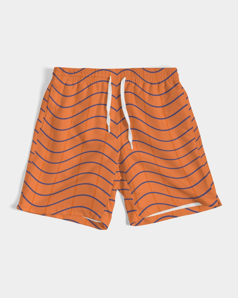 Men's Pumpkin Swim Trunks — bold all-over print by AmbiVirile, view 6