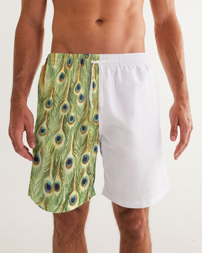 Men's Cock Tail Swim Trunks — bold all-over print by AmbiVirile, front view