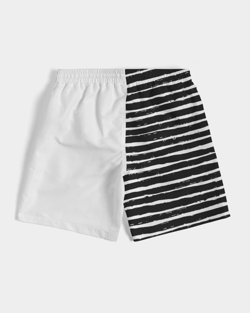 Men's Wipe Out Swim Trunks — bold all-over print by AmbiVirile, view 7