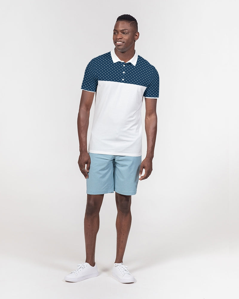 Blue Dot Men's Slim Fit Short Sleeve Polo