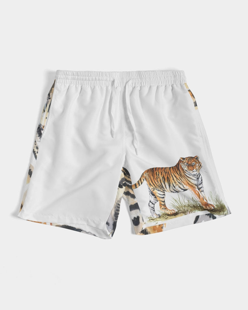 Men's Tiger Love Swim Trunks — bold all-over print by AmbiVirile, view 6