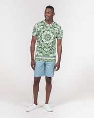 Green Ceramics Men's Slim Fit Short Sleeve Polo