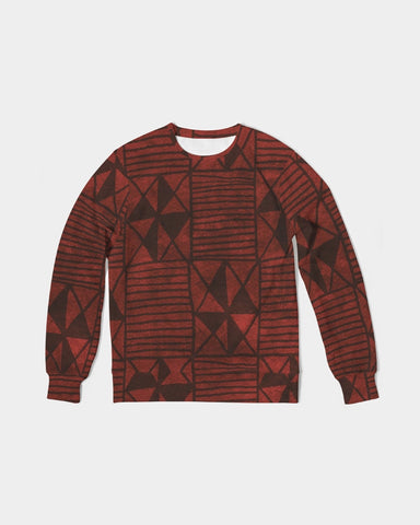 Tribal Diamond Men's Classic French Terry Crewneck Pullover