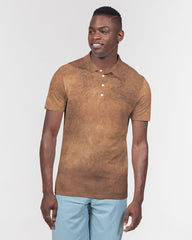Brown Waves Slim Fit Polo