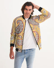 Canary Paisley Men's Bomber Jacket