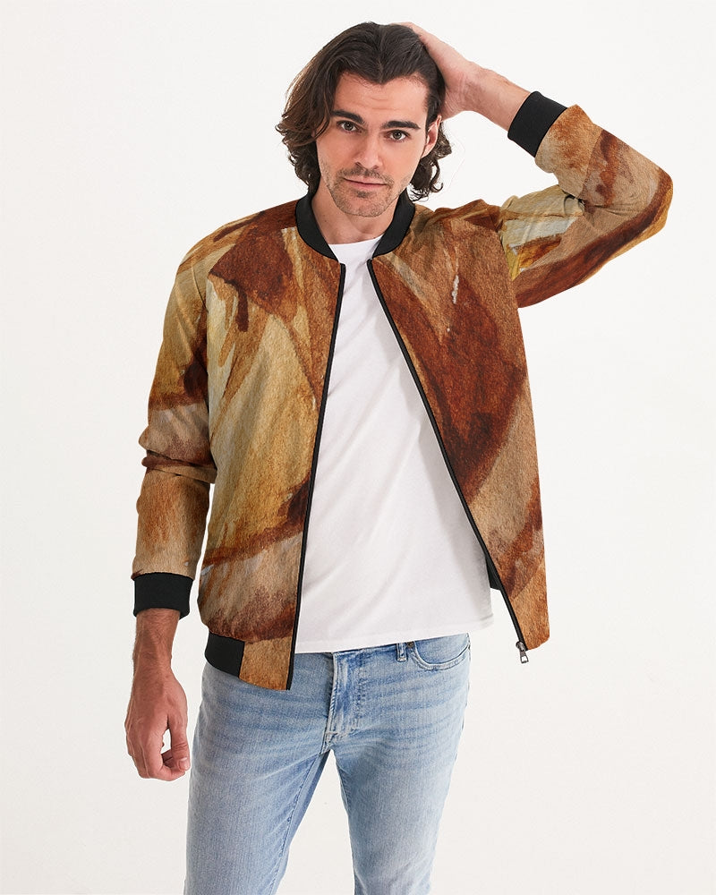 Men's Autumn Bloom Bomber Jacket — bold all-over print by AmbiVirile, view 5