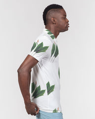 Leaves R Us Men's Slim Fit Short Sleeve Polo