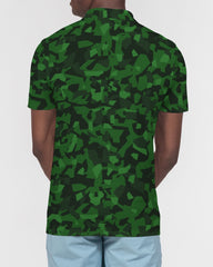 AV Green Camo Men's Slim Fit Short Sleeve Polo