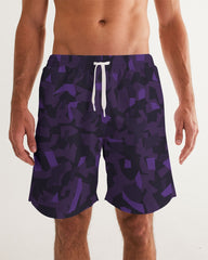 AV Purple Camo Men's Swim Trunk