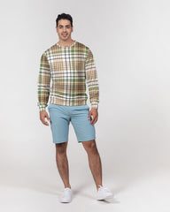 Autumn Plaid Men's Classic French Terry Crewneck Pullover