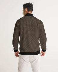 brown weave Men's Track Jacket