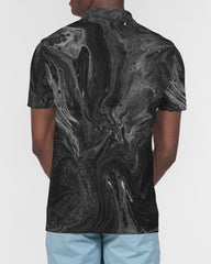 Black Wave Men's Slim Fit Short Sleeve Polo