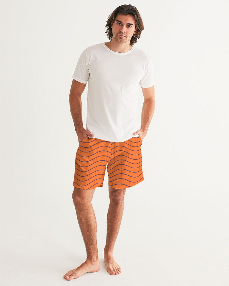 Men's Pumpkin Swim Trunks — bold all-over print by AmbiVirile, view 5