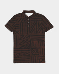 African Strength Men's Slim Fit Short Sleeve Polo