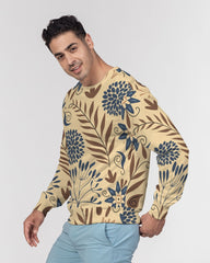 Vintage Paisley Men's Classic French Terry Crewneck Pullover
