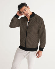 brown weave Men's Track Jacket