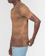 Brown Waves Slim Fit Polo