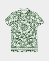 Green Ceramics Men's Slim Fit Short Sleeve Polo