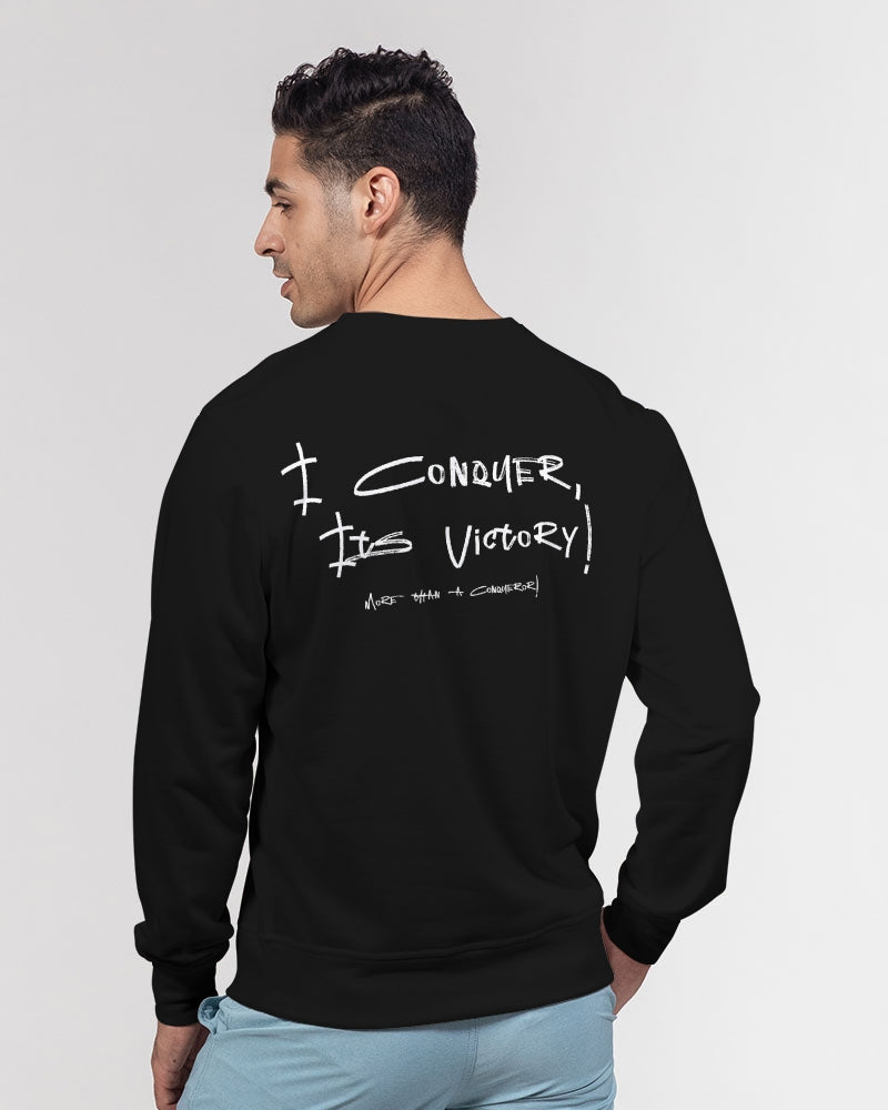 I Conquer Men's Classic French Terry Crewneck Pullover