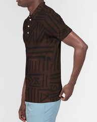 African Strength Men's Slim Fit Short Sleeve Polo