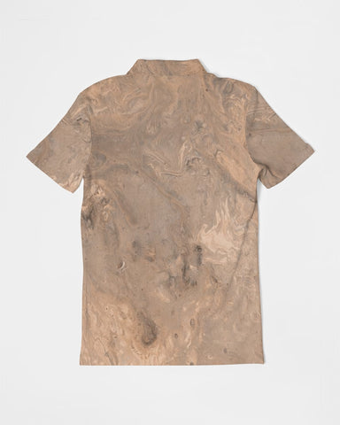 Sand Wave Men's Slim Fit Short Sleeve Polo
