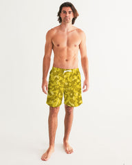 AV Yellow Camo Men's Swim Trunk