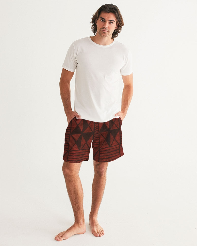 Men's Tribal Diamond Swim Trunks — bold all-over print by AmbiVirile, view 5