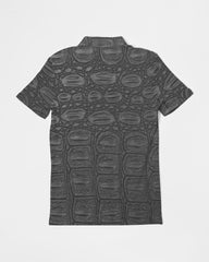 Black Crocodile Love Men's Slim Fit Short Sleeve Polo