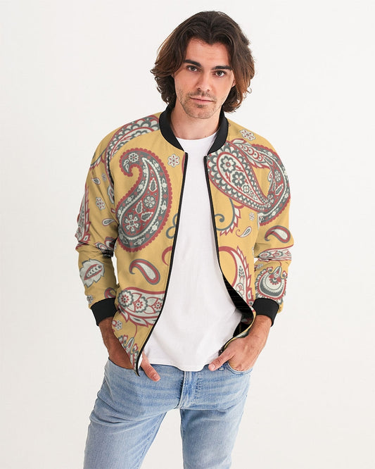 Canary Paisley Men's Bomber Jacket