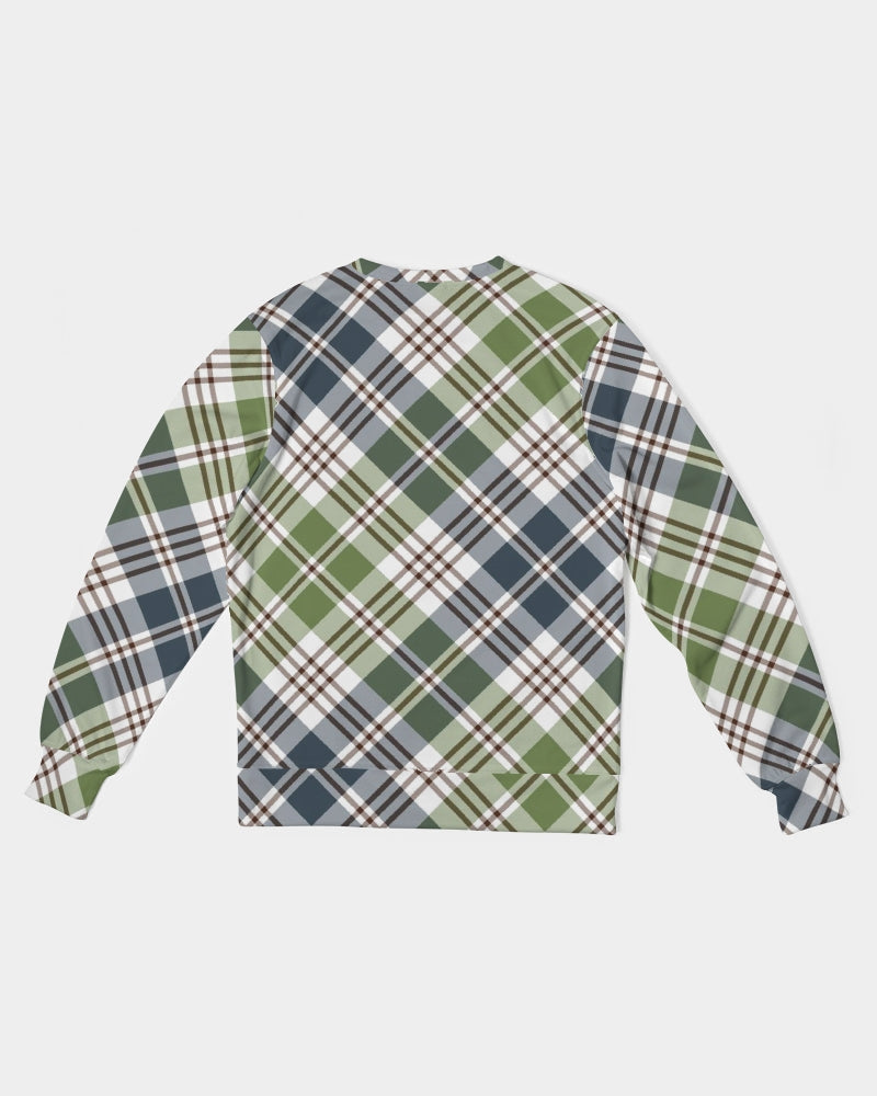 Classic Plaid Men's Classic French Terry Crewneck Pullover