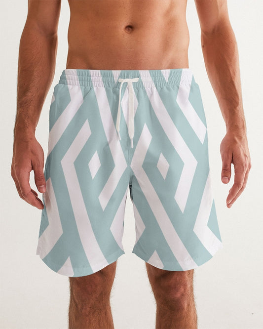 Green Diamonds Swim Trunk