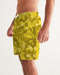 AV Yellow Camo Men's Swim Trunk