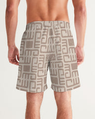 Beige Tribes Swim Trunk